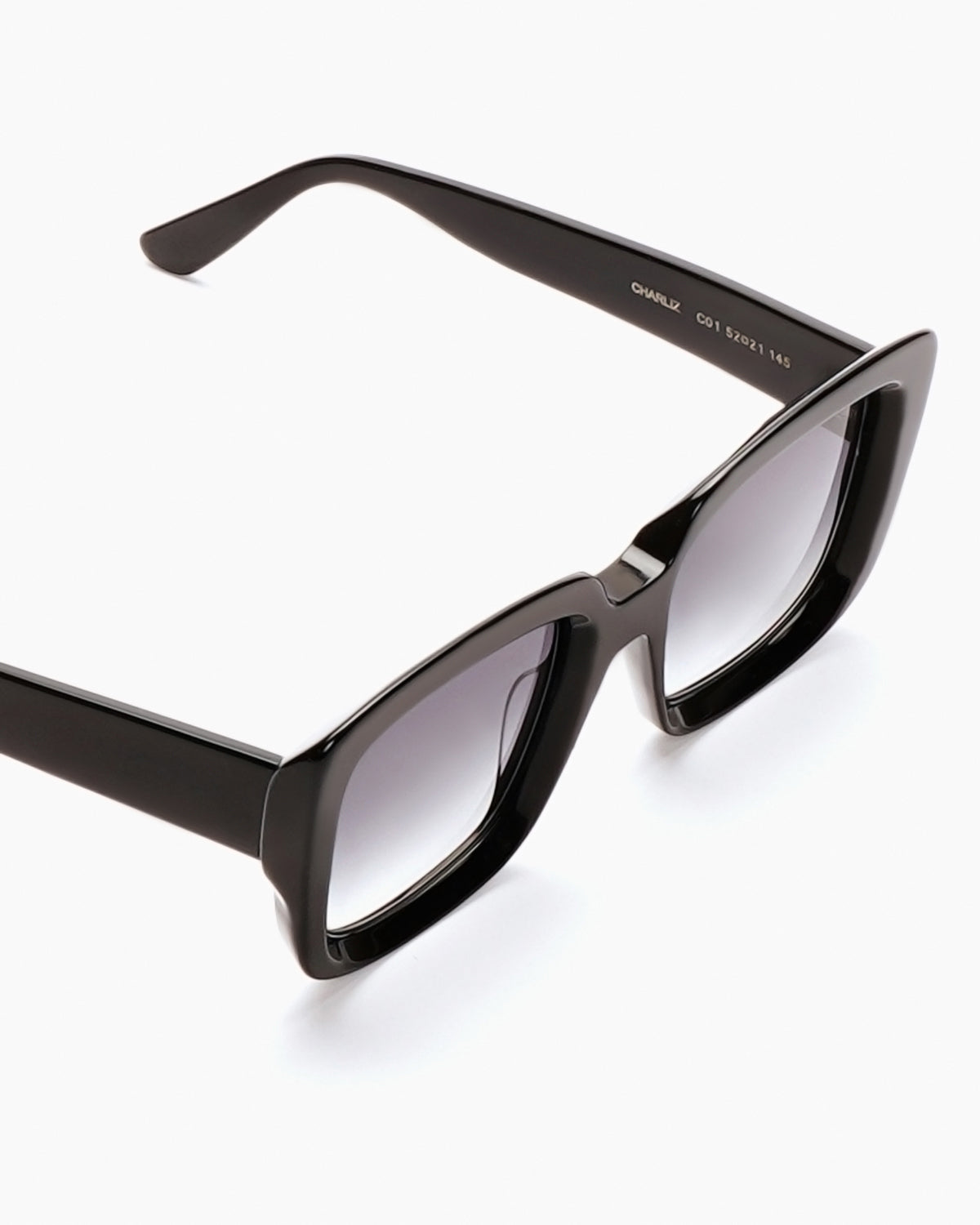 SUNGLASSES-WOMEN-MEN-UNISEX-CHARLIZ-BLACK-DETAIIL |BLACK