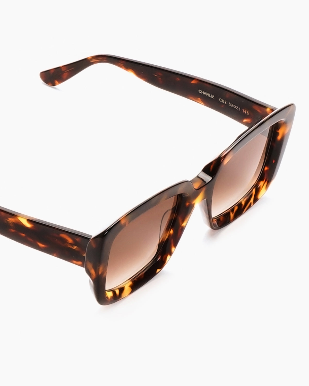 SUNGLASSES-WOMEN-MEN-UNISEX-CHARLIZ-TORTOISE-DETAIL |TORTOISE