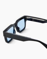 SUNGLASSES-WOMEN-MEN-UNISEX-COOPER-BLACK-CUSTOMLENSES-BLUE JEAN-DETAIL