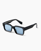 SUNGLASSES-WOMEN-MEN-UNISEX-COOPER-BLACK-CUSTOMLENSES-BLUE JEAN-SIDE