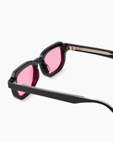 SUNGLASSES-WOMEN-MEN-UNISEX-DRAKE-BLACK-CUSTOMLENSES-FLAMINGO-TEMPLE