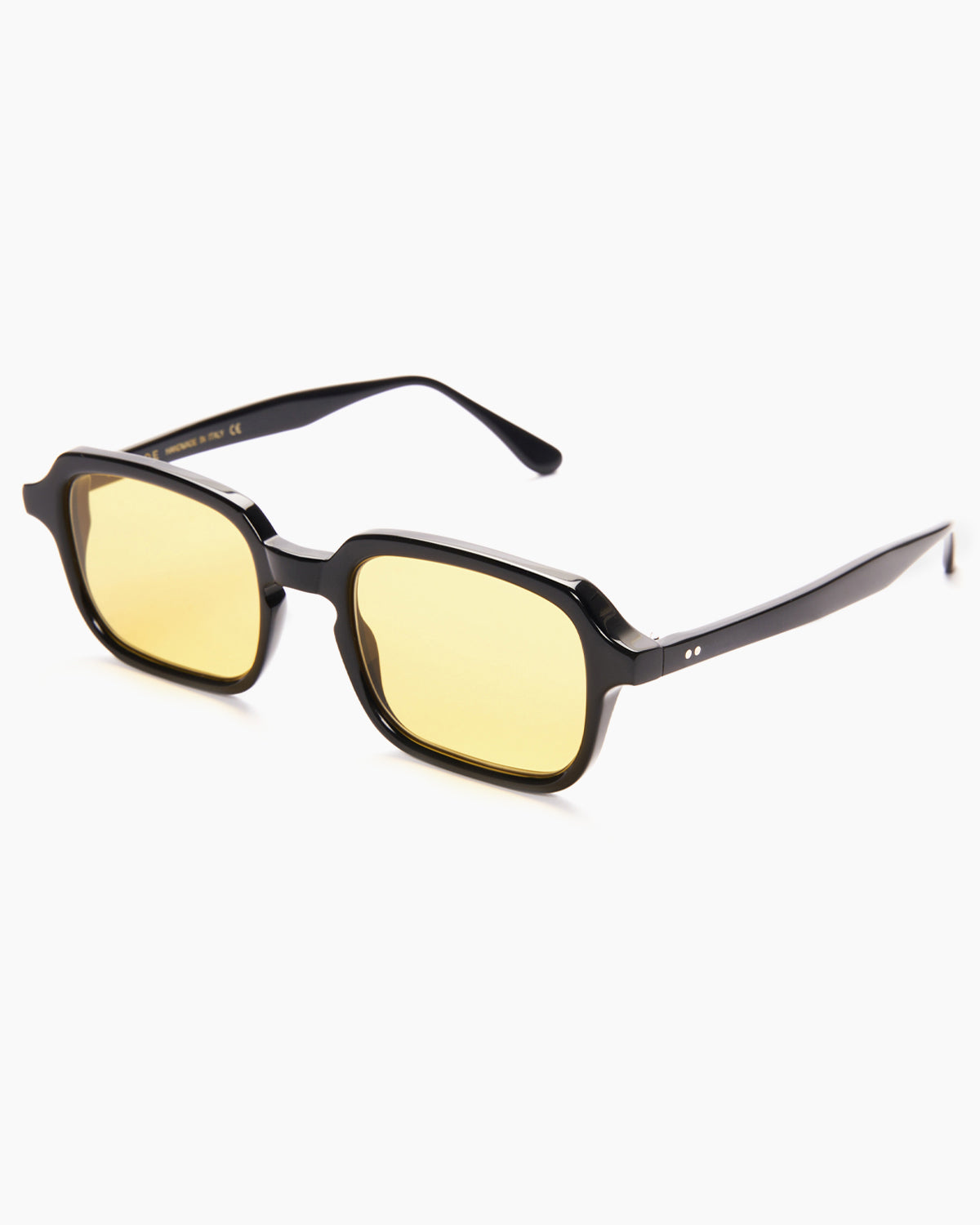 SUNGLASSES-WOMEN-MEN-UNISEX-DU_-BLACK-STUDIO-YELLOW-SIDE |BLACK CUSTOM LENSES-PINA COLADA