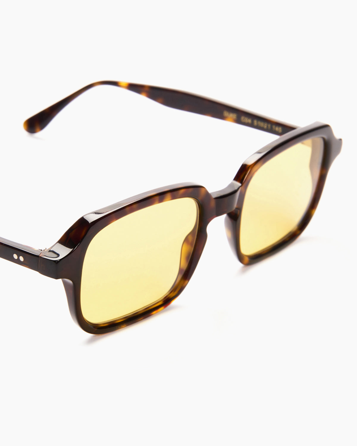       SUNGLASSES-WOMEN-MEN-UNISEX-DU_-TORTOISE-STUDIO-YELLOW-DETAIL |TORTOISE CUSTOM LENSES-PINA COLADA