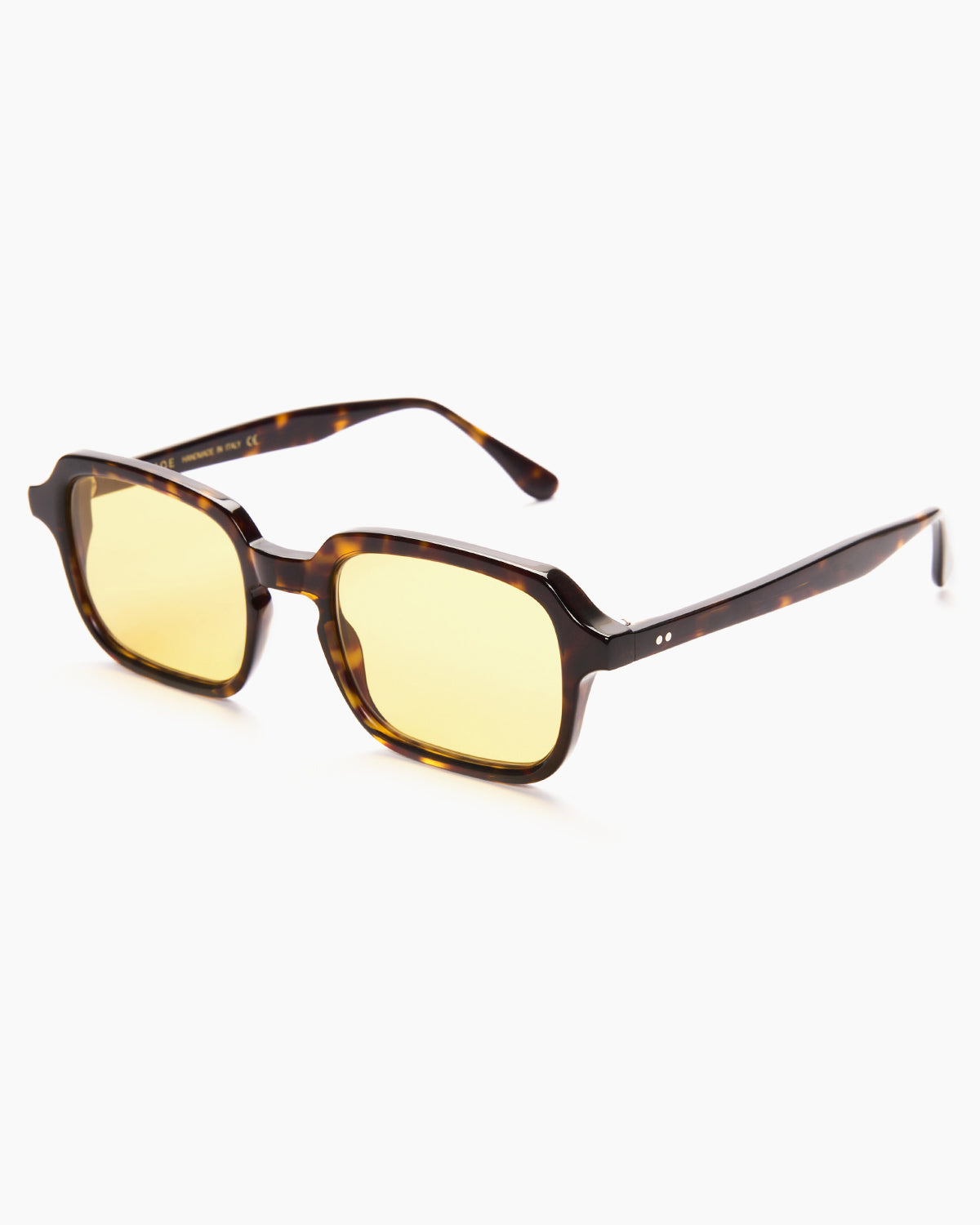 SUNGLASSES-WOMEN-MEN-UNISEX-DU_-TORTOISE-STUDIO-YELLOW-SIDE |TORTOISE CUSTOM LENSES-PINA COLADA