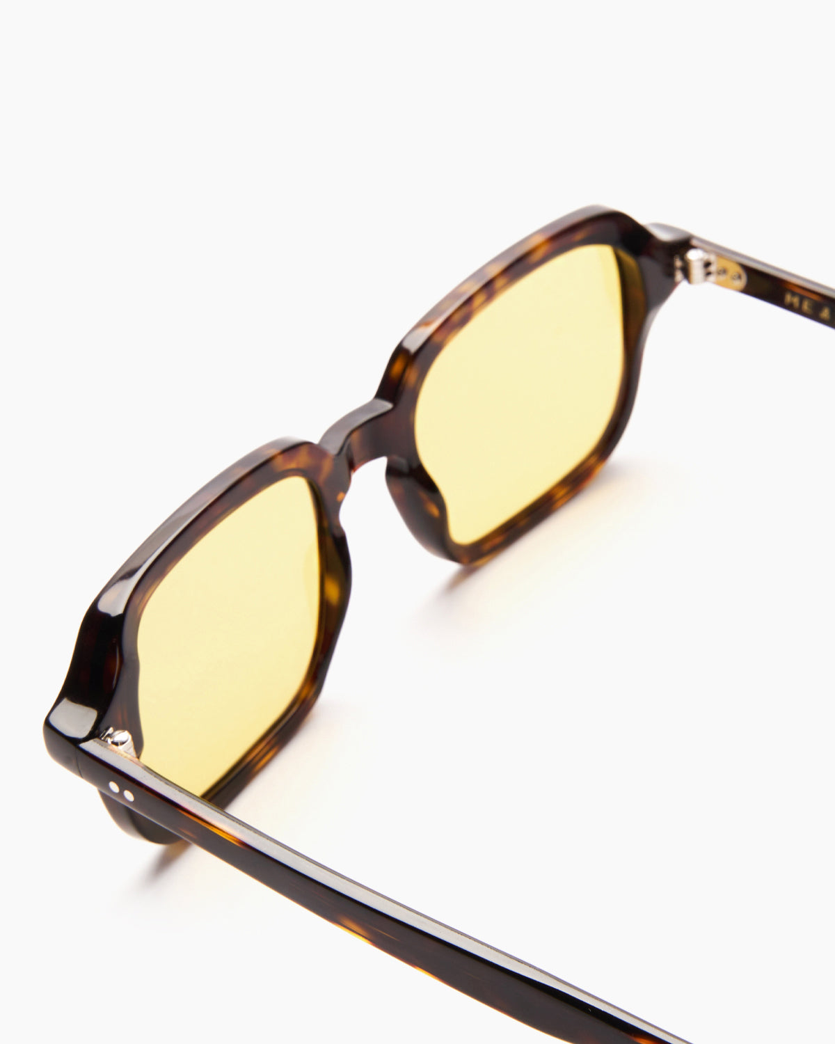 SUNGLASSES-WOMEN-MEN-UNISEX-DU_-TORTOISE-STUDIO-YELLOW-TEMPLE |TORTOISE CUSTOM LENSES-PINA COLADA