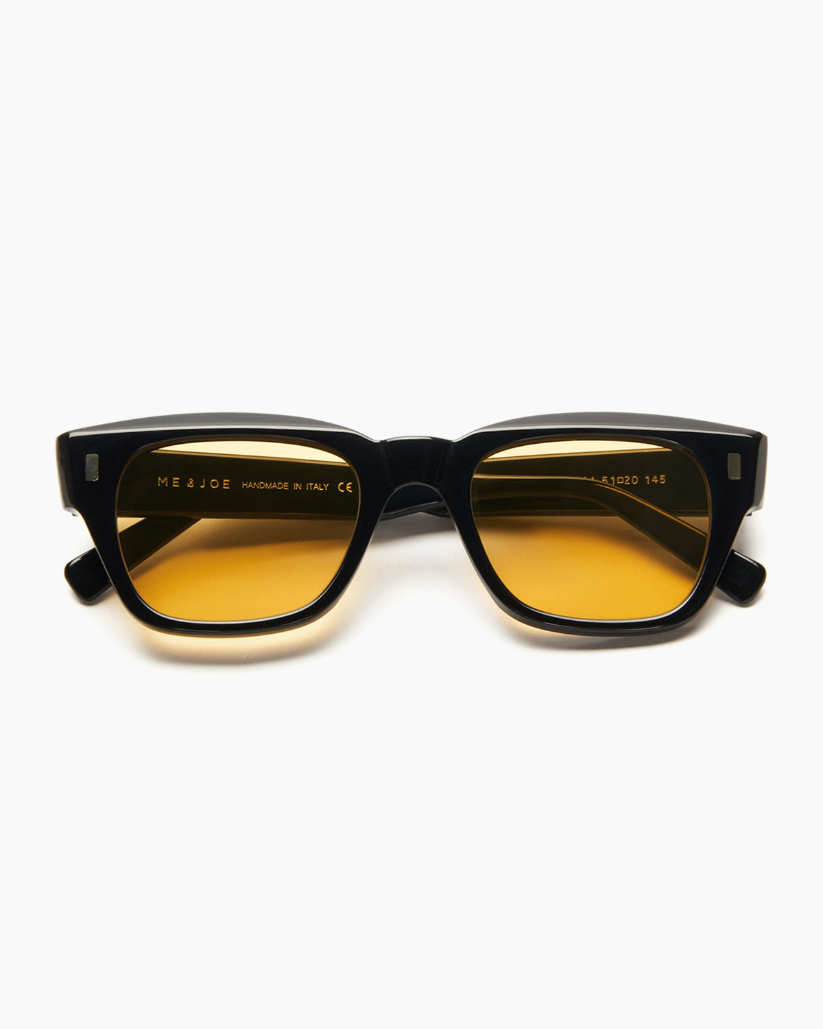 SUNGLASSES-WOMEN-MEN-UNISEX-DYLAN-BLACK-STUDIO-YELLOW-FRONT |BLACK CUSTOM LENSES-PINA COLADA