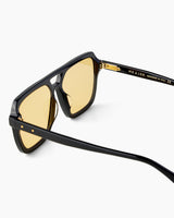 SUNGLASSES-WOMEN-MEN-UNISEX-MADISON-BLACK-CUSTOMLENSES-PINA COLADA-TEMPLE