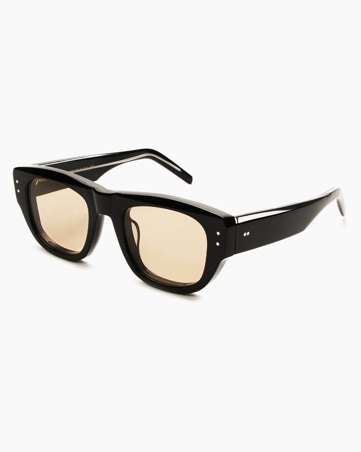 SUNGLASSES-WOMEN-MEN-UNISEX-MILANO-STUDIO-BLACK-SAND-SIDE |BLACK CUSTOM LENSES-PINA COLADA