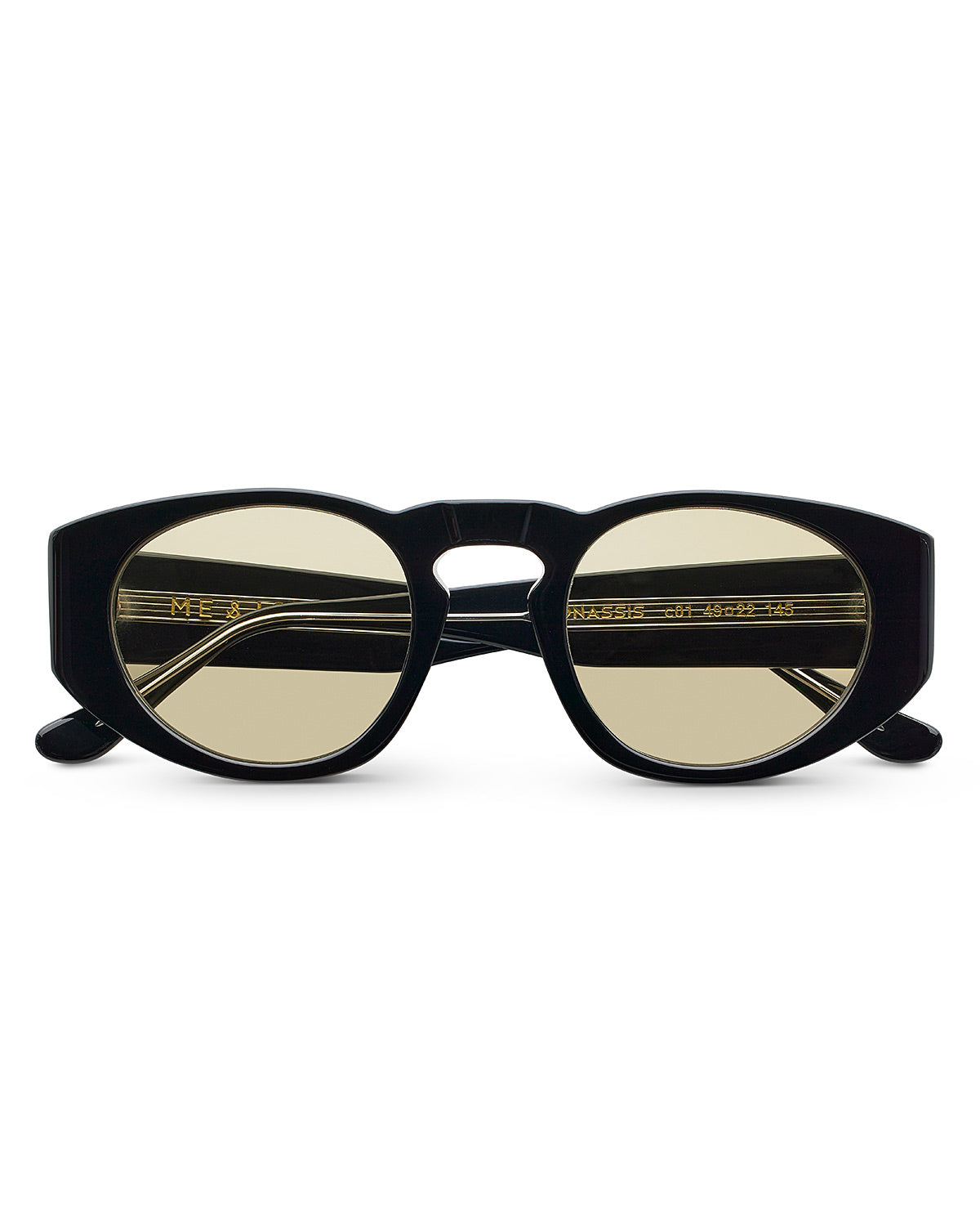 SUNGLASSES-MEN-UNISEX-CUSTOMLENSES-SAND-ONASSIS-BLACK-FRONT |BLACK CUSTOM LENSES-SAND