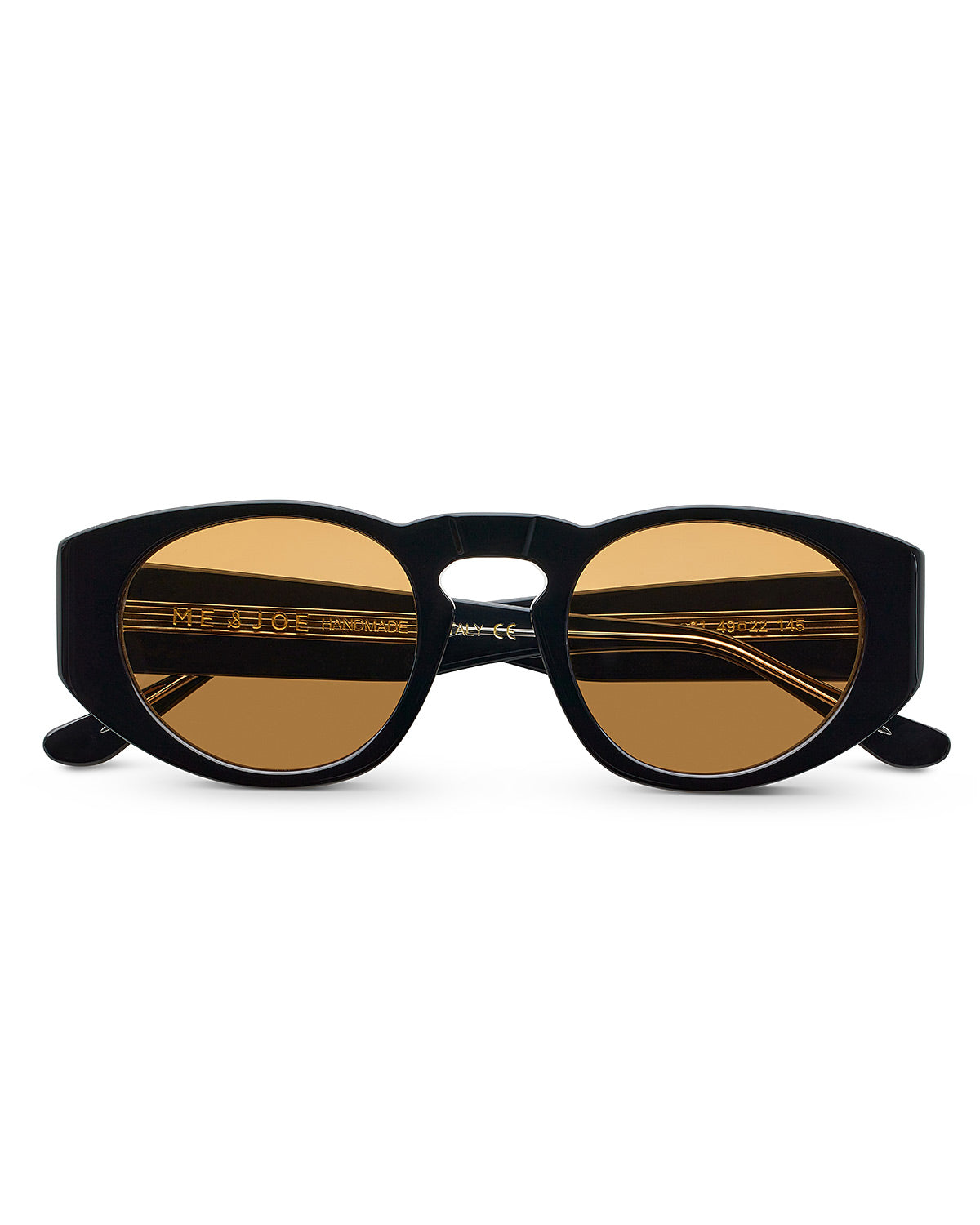 SUNGLASSES-MEN-UNISEX-CUSTOMLENSES-SUNSET-ONASSIS-BLACK-FRONT |BLACK CUSTOM LENSES-SUNSET