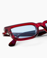 SUNGLASSES-WOMEN-MEN-UNISEX-WALKER-RED-CUSTOMLENSES-BLUEJEAN-DETAIL