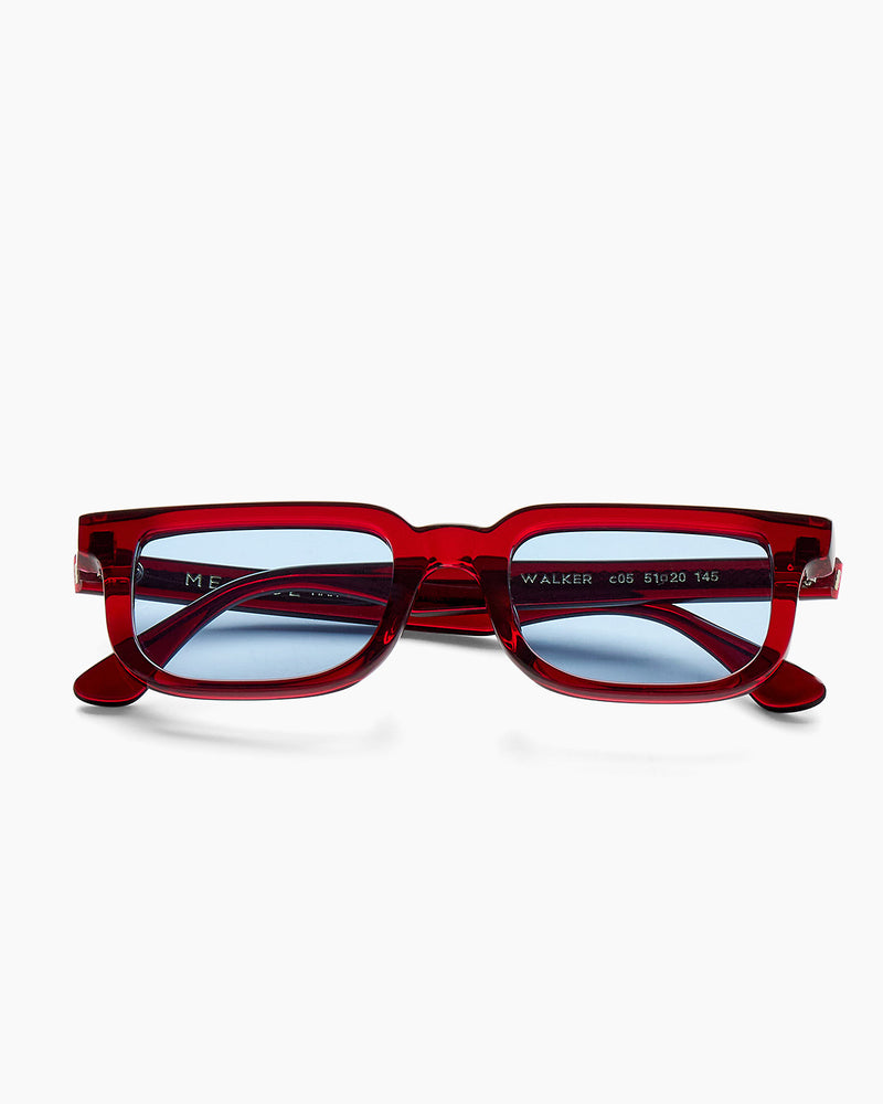 SUNGLASSES-WOMEN-MEN-UNISEX-WALKER-RED-CUSTOMLENSES-BLUEJEAN-FRONT