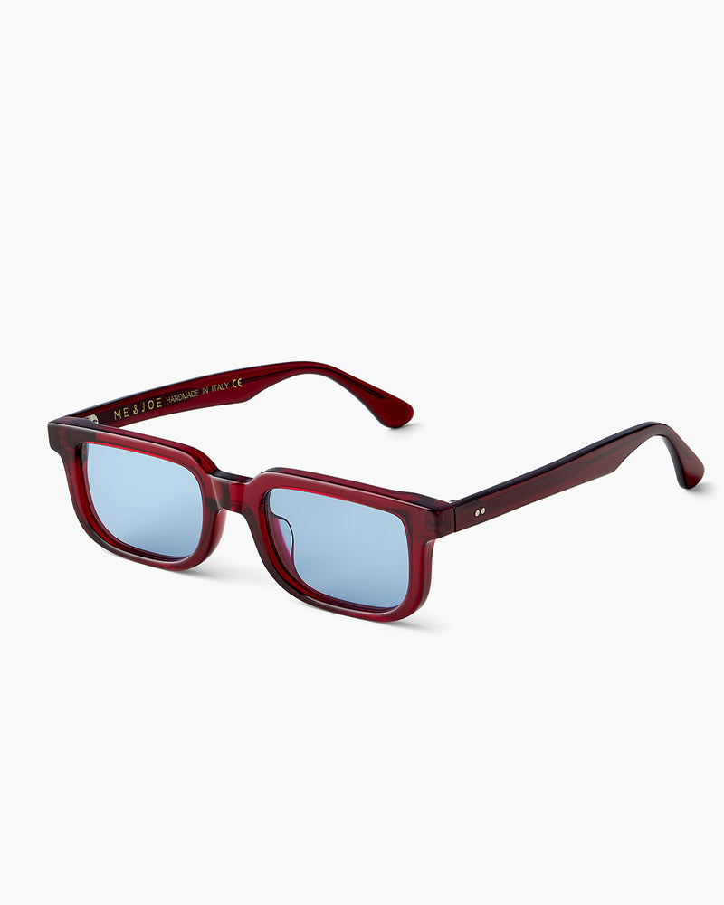 SUNGLASSES-WOMEN-MEN-UNISEX-WALKER-RED-CUSTOMLENSES-BLUEJEAN-SIDE