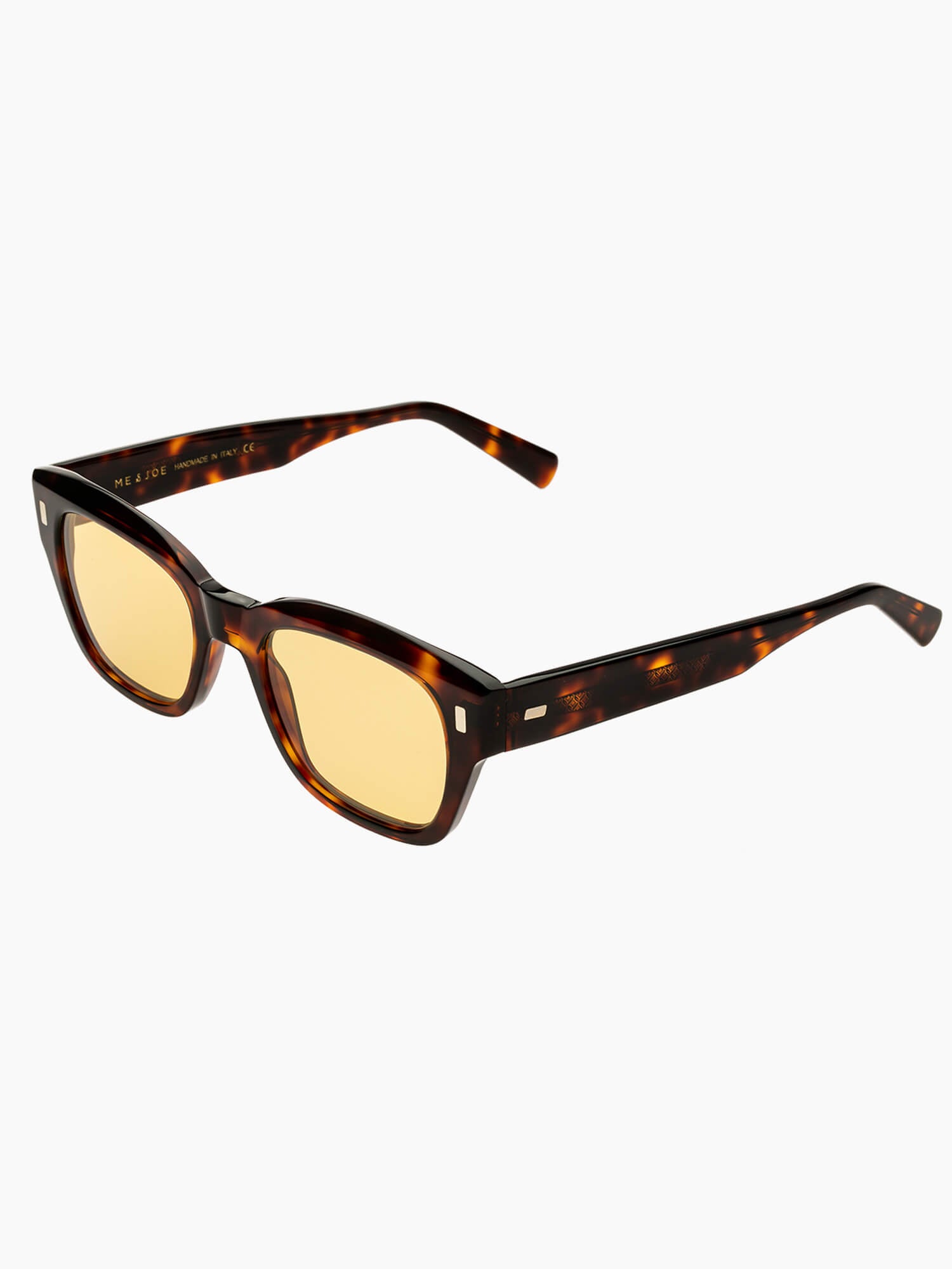 SUNGLASSES-UNISEX-DYLAN-TORTOISE-YELLOW-LENSES-SIDE |TORTOISE CUSTOM LENSES-PINA COLADA