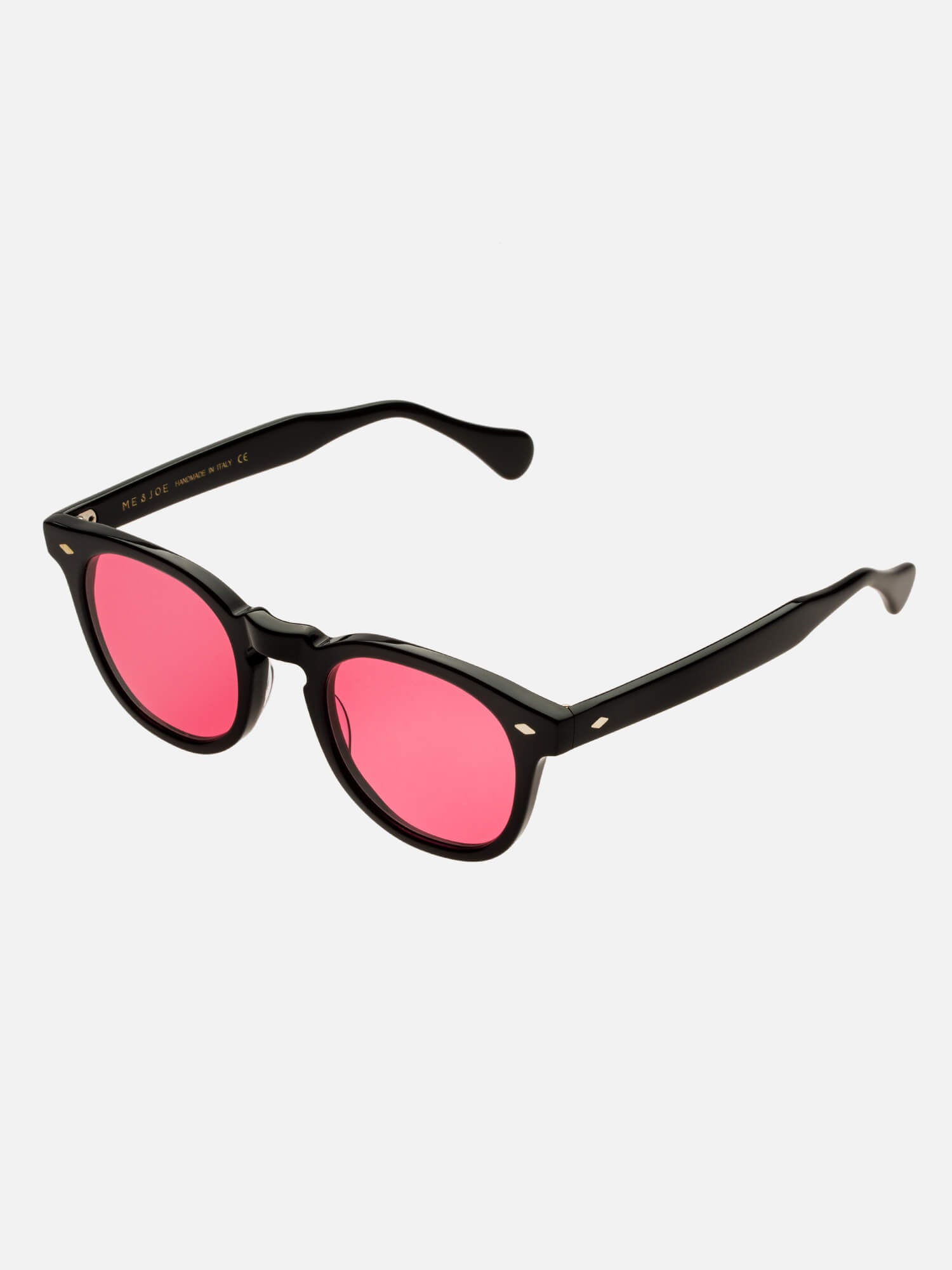  SUNGLASSES-UNISEX-MEN-WOMEN-LEGEND-BLACK-CUSTOMIZEDLENSES-FLAMINGO-SIDE |BLACK CUSTOM LENSES-FLAMINGO