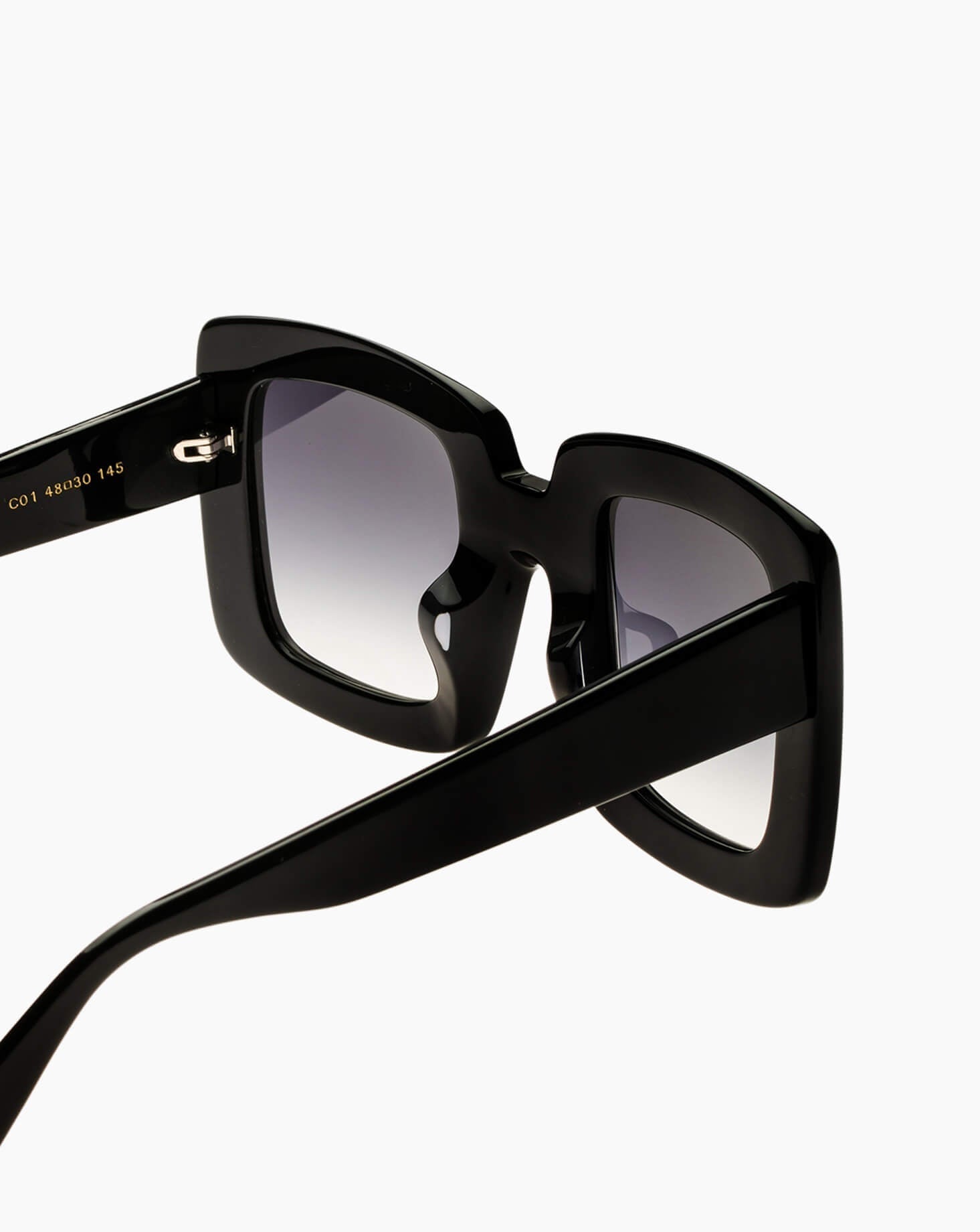 SUNGLASSES/GLASSES/WOMEN/BLACK/ACETATE/SIDE |BLACK