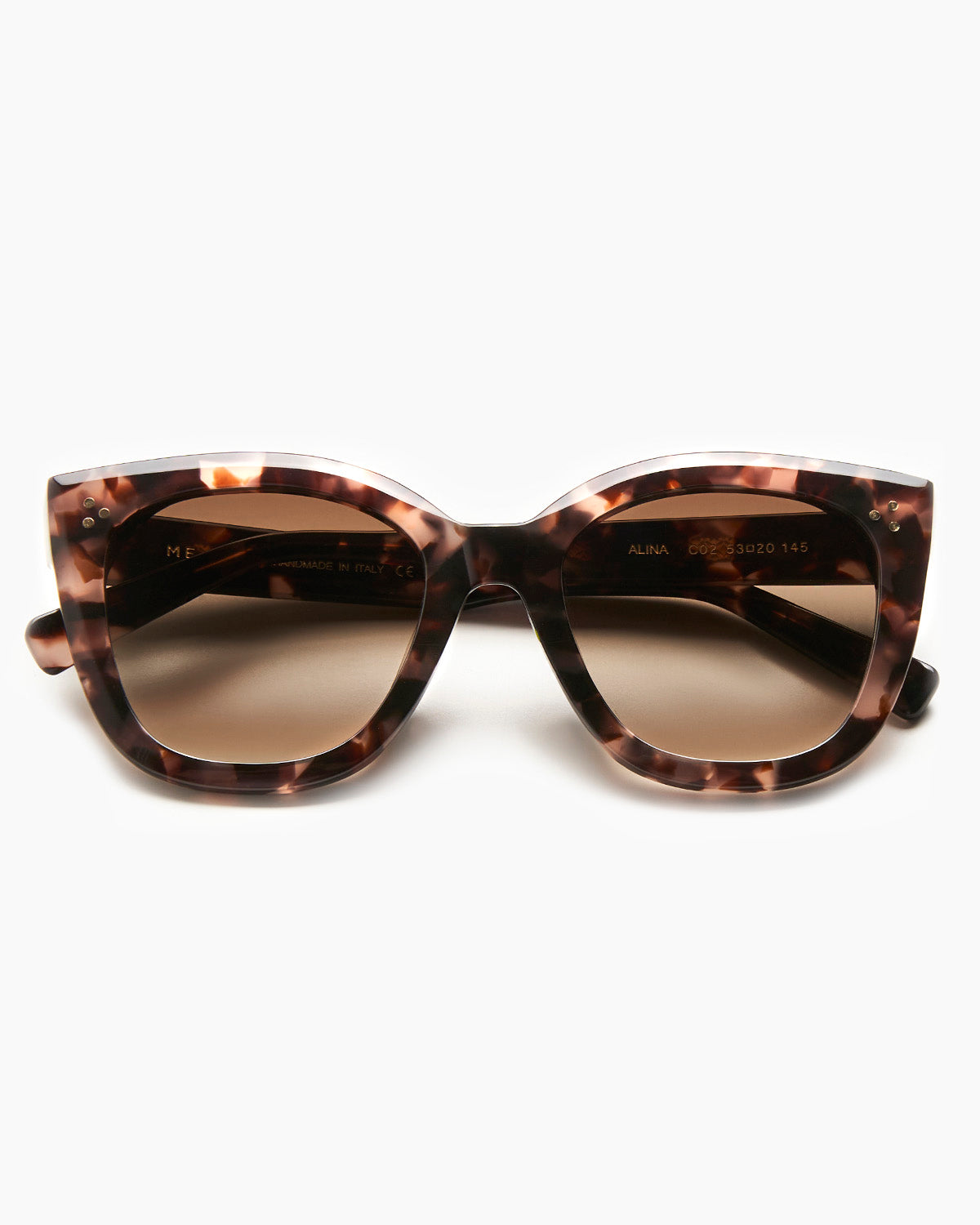 SUNGLASSES-WOMEN-MEN-UNISEX-ALINA-TORTOISE-FRONT |Tortoise