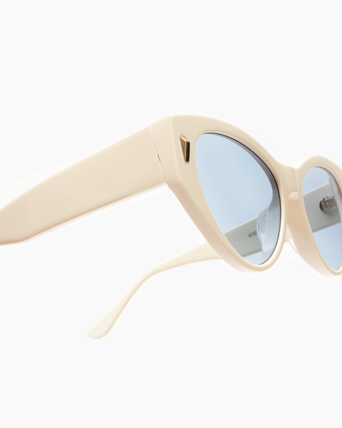 SUNGLASSES-WOMEN-MEN-UNISEX-EVELYN-WHITE-CUSTOMIZEDLENSES-BABYBLUE-DETAIL |White